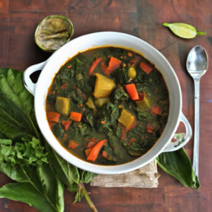 Trinidad & Tobago Callaloo Stew 6ixrecipes.com